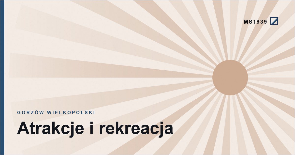 Grafika poglądowa kategorii atrakcje i rekreacja w Gorzowie Wielkopolskim