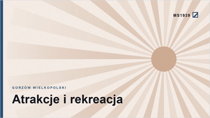 Grafika poglądowa kategorii atrakcje i rekreacja w Gorzowie Wielkopolskim