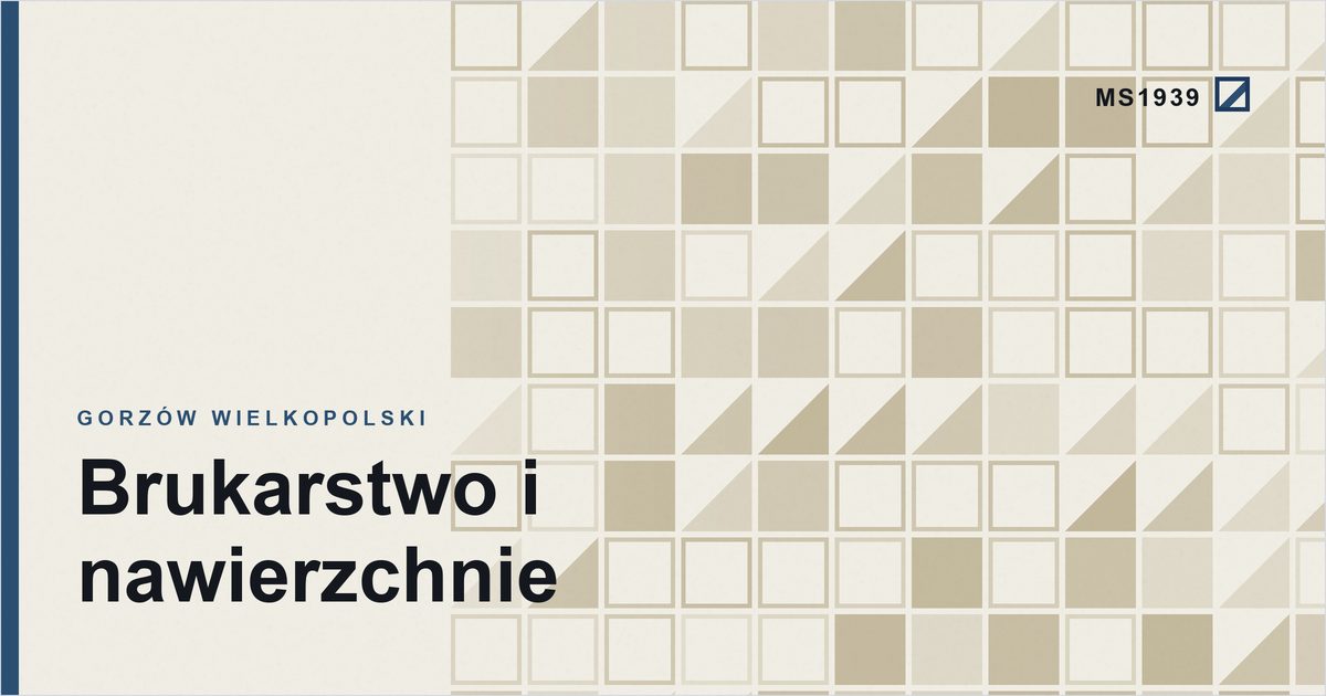 Grafika poglądowa kategorii brukarstwo i nawierzchnie w Gorzowie Wielkopolskim