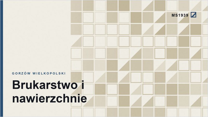 Grafika poglądowa kategorii brukarstwo i nawierzchnie w Gorzowie Wielkopolskim
