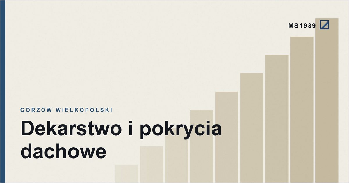 Grafika poglądowa kategorii dekarstwo i pokrycia dachowe w Gorzowie Wielkopolskim