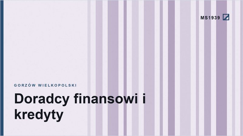 Grafika poglądowa kategorii doradcy finansowi i kredyty w Gorzowie Wielkopolskim