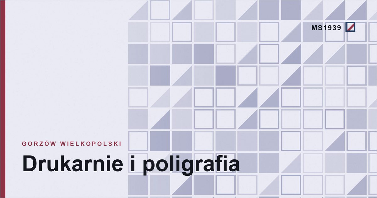 Grafika poglądowa kategorii drukarnie i poligrafia w Gorzowie Wielkopolskim
