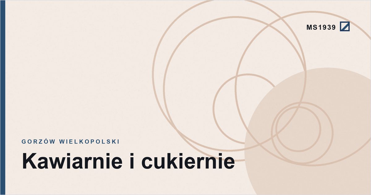 Grafika poglądowa kategorii kawiarnie i cukiernie w Gorzowie Wielkopolskim