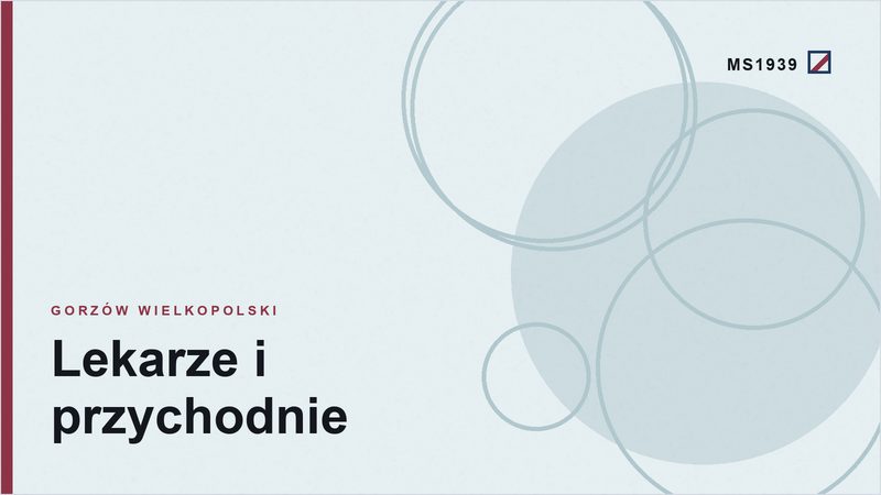 Grafika poglądowa kategorii lekarze i przychodnie w Gorzowie Wielkopolskim
