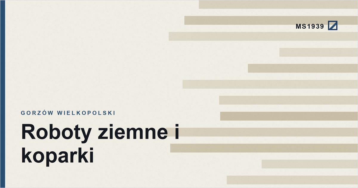 Grafika poglądowa kategorii roboty ziemne i koparki w Gorzowie Wielkopolskim