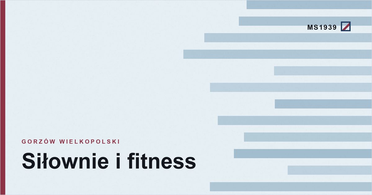 Grafika poglądowa kategorii siłownie i fitness w Gorzowie Wielkopolskim