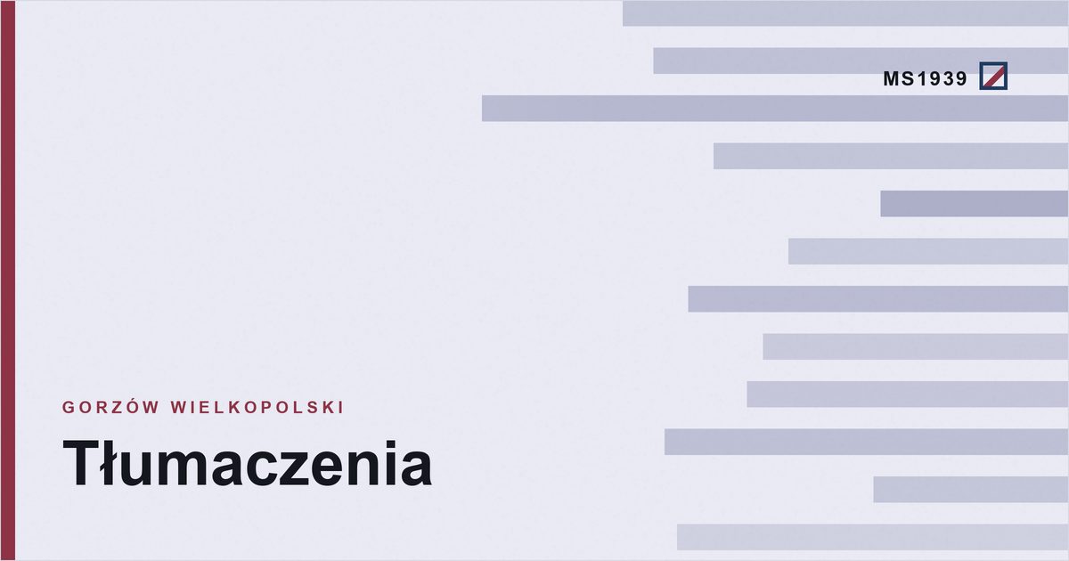 Grafika poglądowa kategorii tłumaczenia w Gorzowie Wielkopolskim