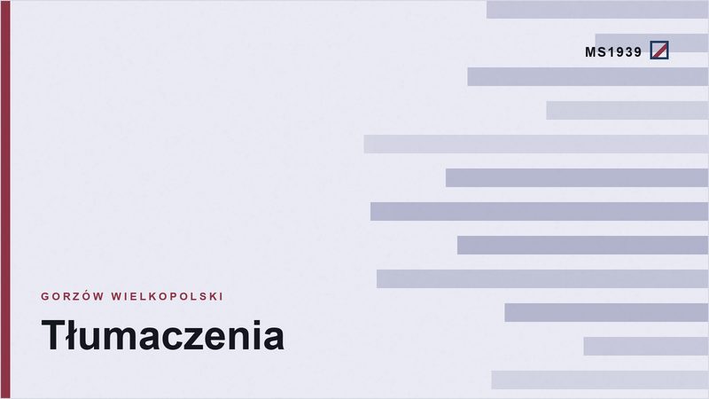 Grafika poglądowa kategorii tłumaczenia w Gorzowie Wielkopolskim